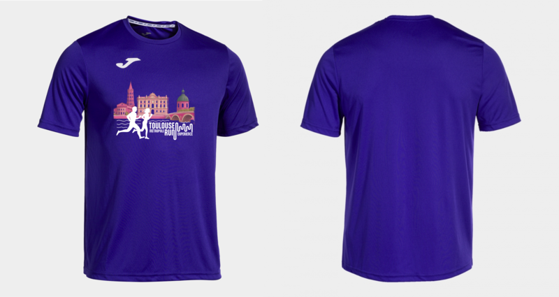 MAILLOT HOMME SOUVENIR TOULOUSE RUN EXPERIENCE DEVANT ET DOS