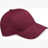 Casquette 5 panneaux Ultimate B15 – Burgundy – Beechfield® Casquette 5 panneaux Ultimate B15 – Burgundy – Beechfield®