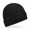 Bonnet en coton biologique avec patch technique B438N – Black – Beechfield® Bonnet en coton biologique avec patch technique B438N – Black – Beechfield®