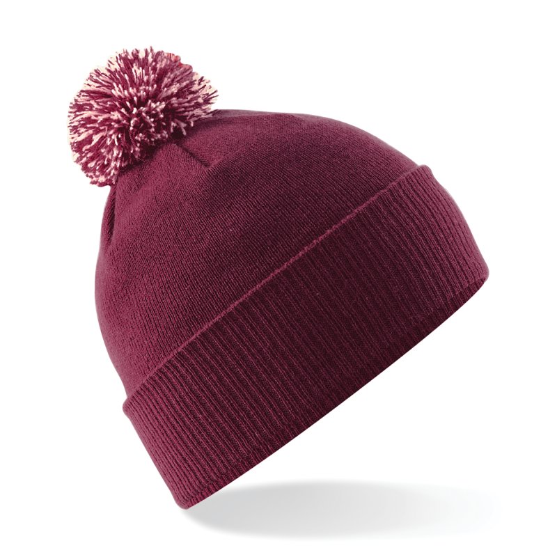 Bonnet Snowstar® B450 – Burgundy / Off White – Beechfield® Bonnet Snowstar® B450 – Burgundy / Off White – Beechfield®