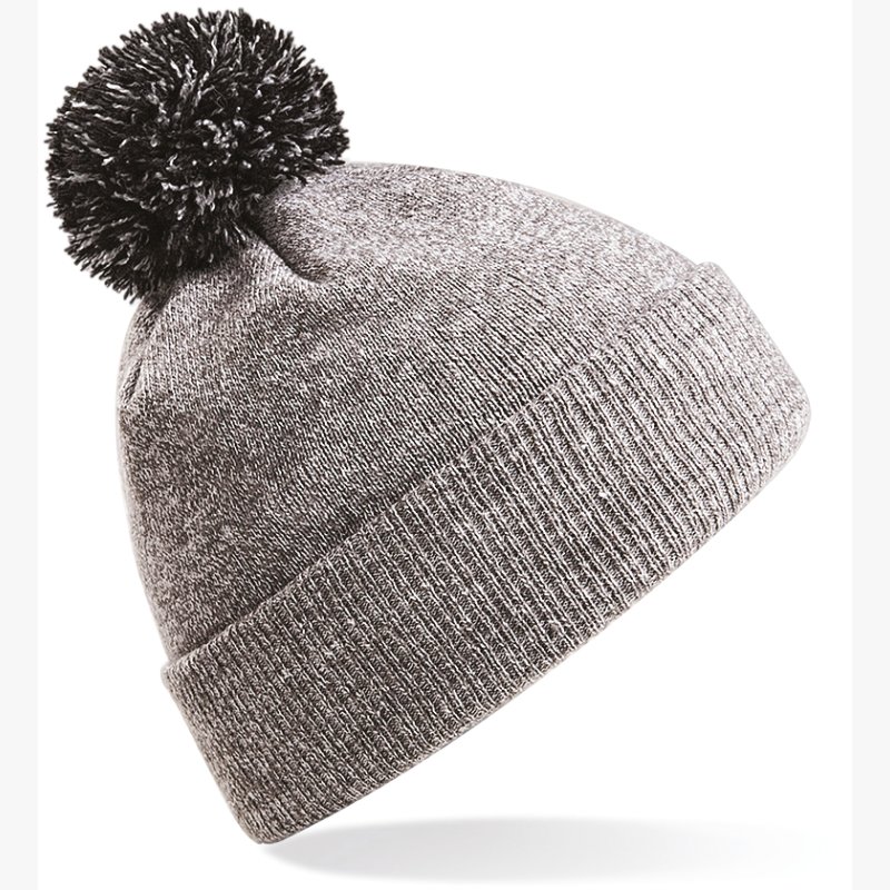 Bonnet Snowstar® B450 – Heather Grey / Black – Beechfield® Bonnet Snowstar® B450 – Heather Grey / Black – Beechfield®