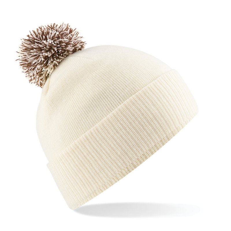 Bonnet Snowstar® B450 – Off White / Mocha – Beechfield® Bonnet Snowstar® B450 – Off White / Mocha – Beechfield®
