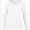 T-shirt bio Inspire femme manches longues CGTW071 – White – B&C T-shirt bio Inspire femme manches longues CGTW071 – White – B&C
