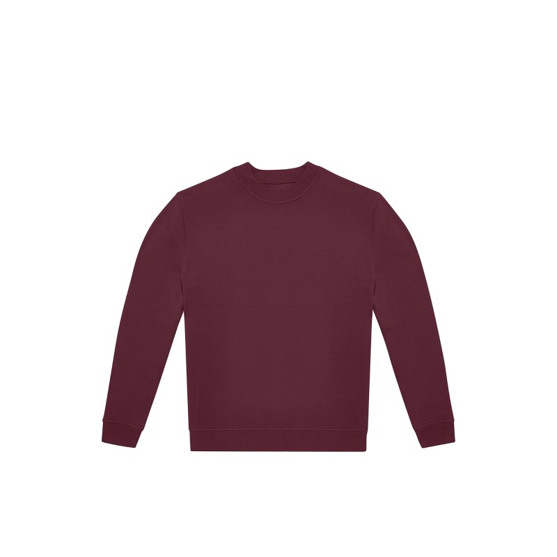 Sweat-shirt col rond ID.222 CGWG007 – Burgundy – B&C