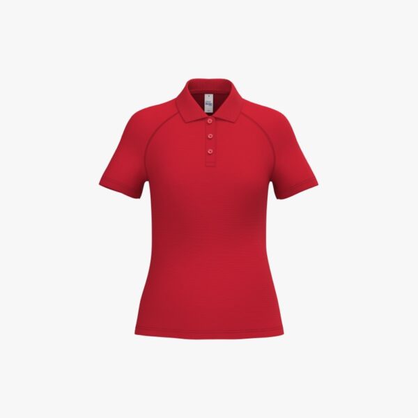 Polo sport femme IB201 – Ideal Red – iDeal Basic Brand