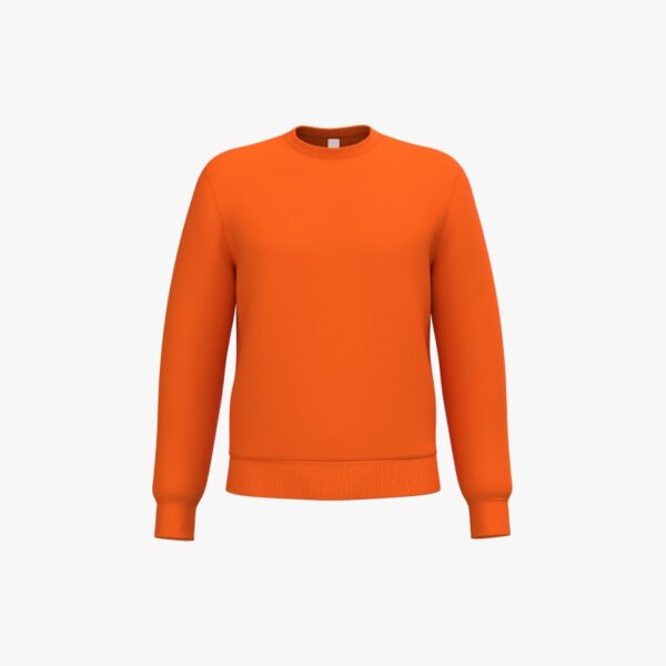Sweat-shirt col rond unisexe IB400 – Ideal Orange – iDeal Basic Brand