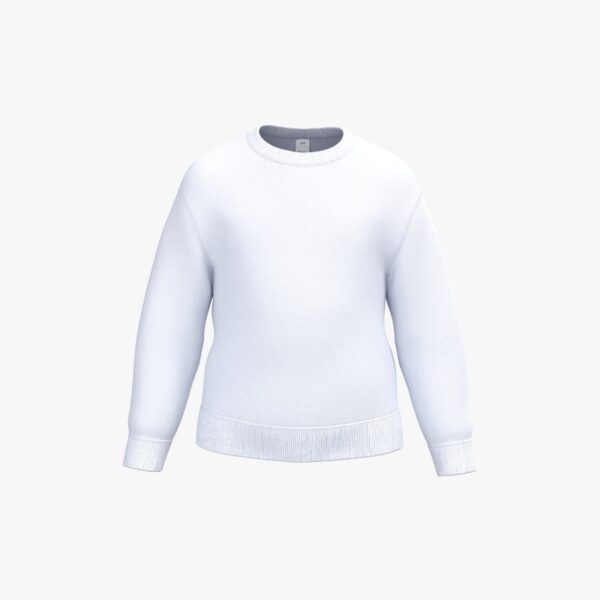 Sweat-shirt col rond enfant - Ideal White