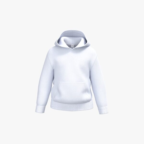 Sweat-shirt à capuche enfant - Ideal White