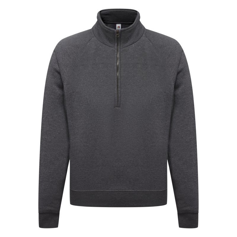Sweat-shirt col zippé Premium (62-032-0) SC165 – Dark Heather Grey – Fruit of the Loom Sweat-shirt col zippé Premium (62-032-0) SC165 – Dark Heather Grey – Fruit of the Loom