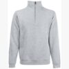 Sweat-shirt col zippé Premium (62-032-0) SC165 – Heather Grey – Fruit of the Loom Sweat-shirt col zippé Premium (62-032-0) SC165 – Heather Grey – Fruit of the Loom