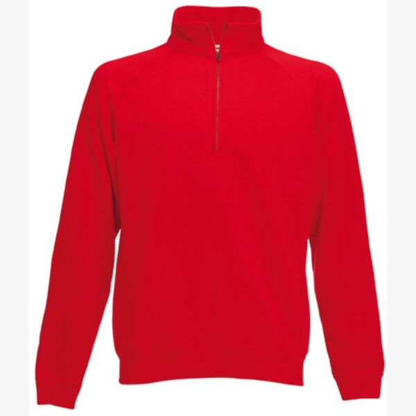 Sweat-shirt col zippé Premium (62-032-0) SC165 – Red – Fruit of the Loom