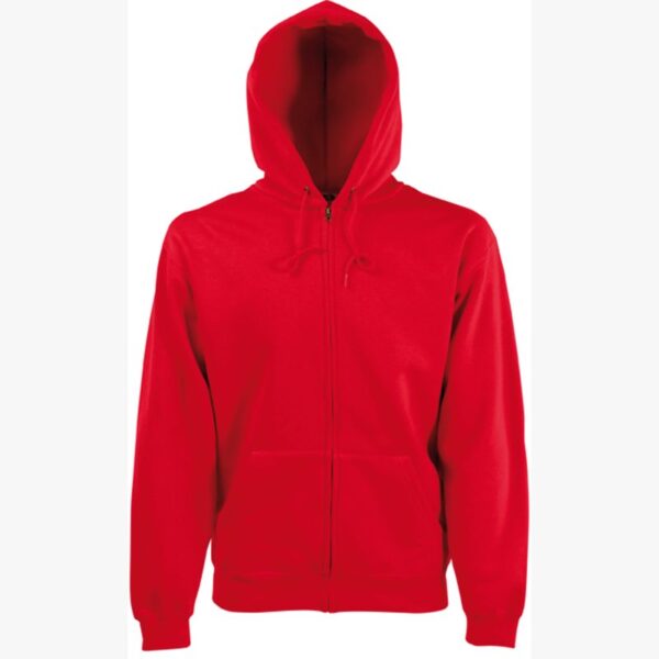 Sweat-shirt homme zippé capuche Premium (62-034-0) SC361C – Red – Fruit of the Loom