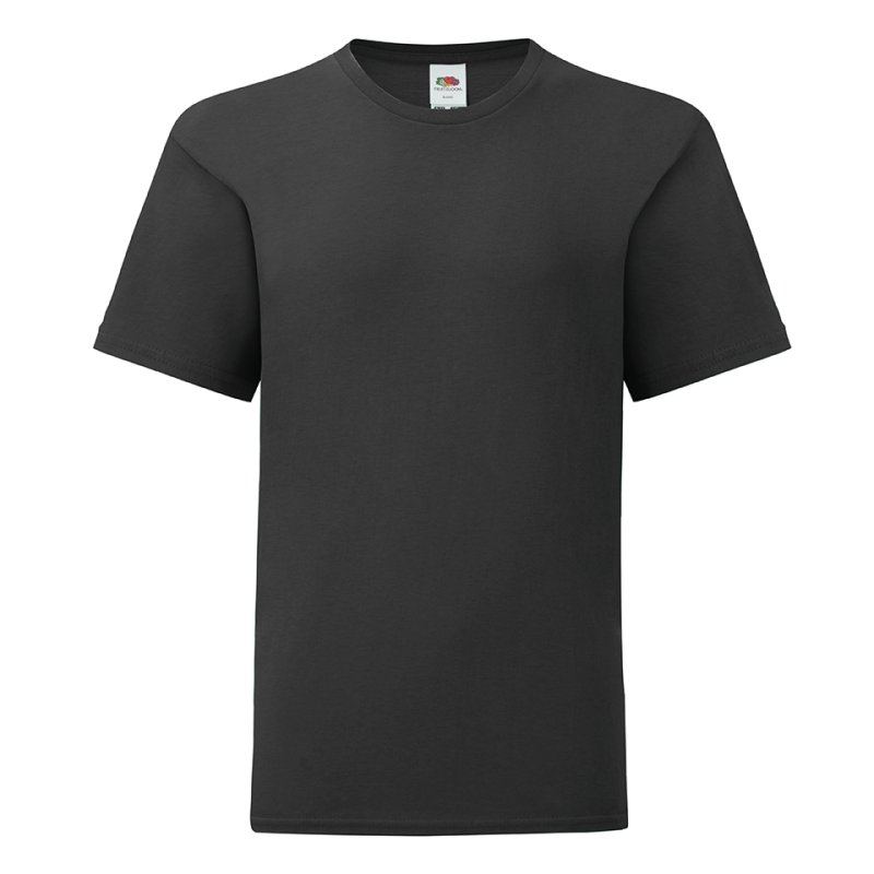 T-shirt Iconic 195 T enfant SC61363 – Black – Fruit of the Loom T-shirt Iconic 195 T enfant SC61363 – Black – Fruit of the Loom