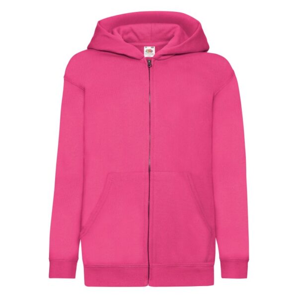 Sweat-shirt enfant zippé capuche Classic (62-045-0) SC62045 – Fuchsia – Fruit of the Loom