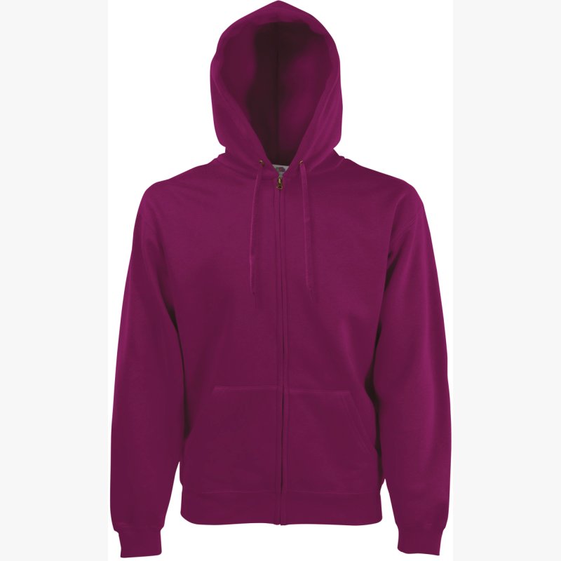 Sweat-shirt homme zippé capuche Classic (62-062-0) SC62062 – Burgundy – Fruit of the Loom