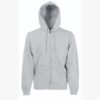Sweat-shirt homme zippé capuche Classic (62-062-0) SC62062 – Heather Grey – Fruit of the Loom
