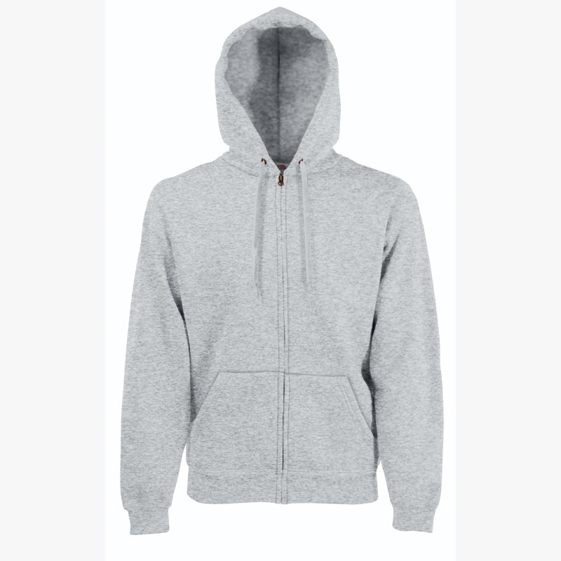 Sweat-shirt homme zippé capuche Classic (62-062-0) SC62062 – Heather Grey – Fruit of the Loom