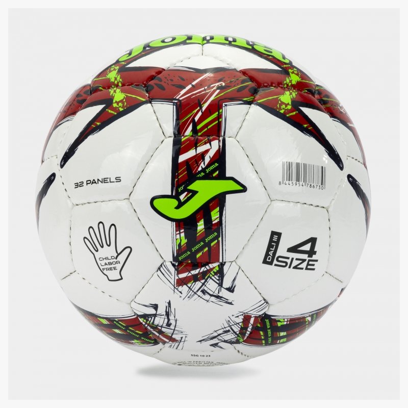 401412-206-2 PACK DE 12 BALLONS BALÓN DALI III – ROJO VERDE FLÚOR – JOMA